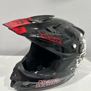 MSR Black and Red Motocross Helmet